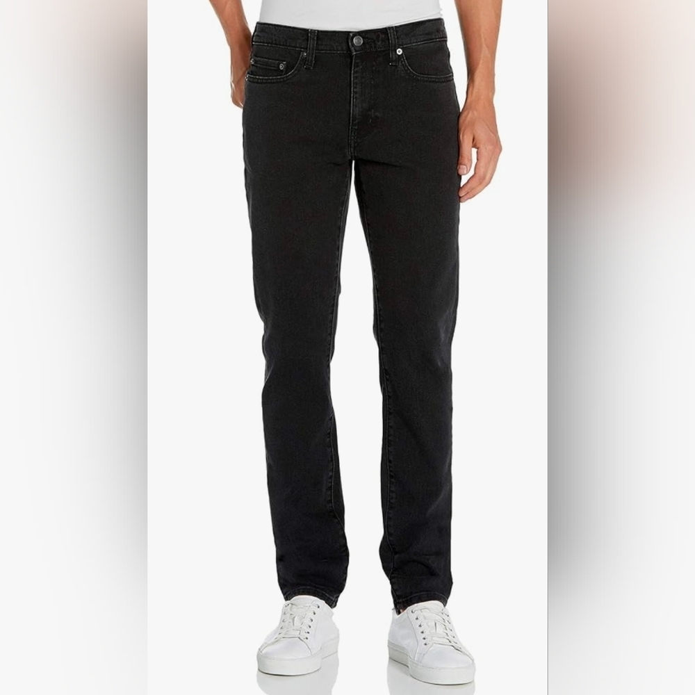 Amazon Essentials Men's Slim Black Jeans 34Wx28L